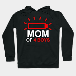 Mom of 4 boys Hoodie